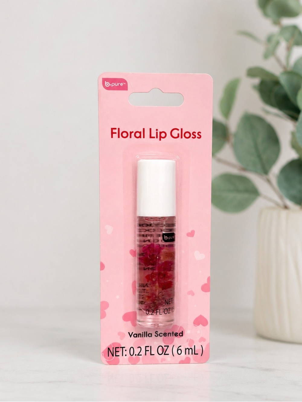 B Pure Floral Flower Vanilla Scented Lip Gloss